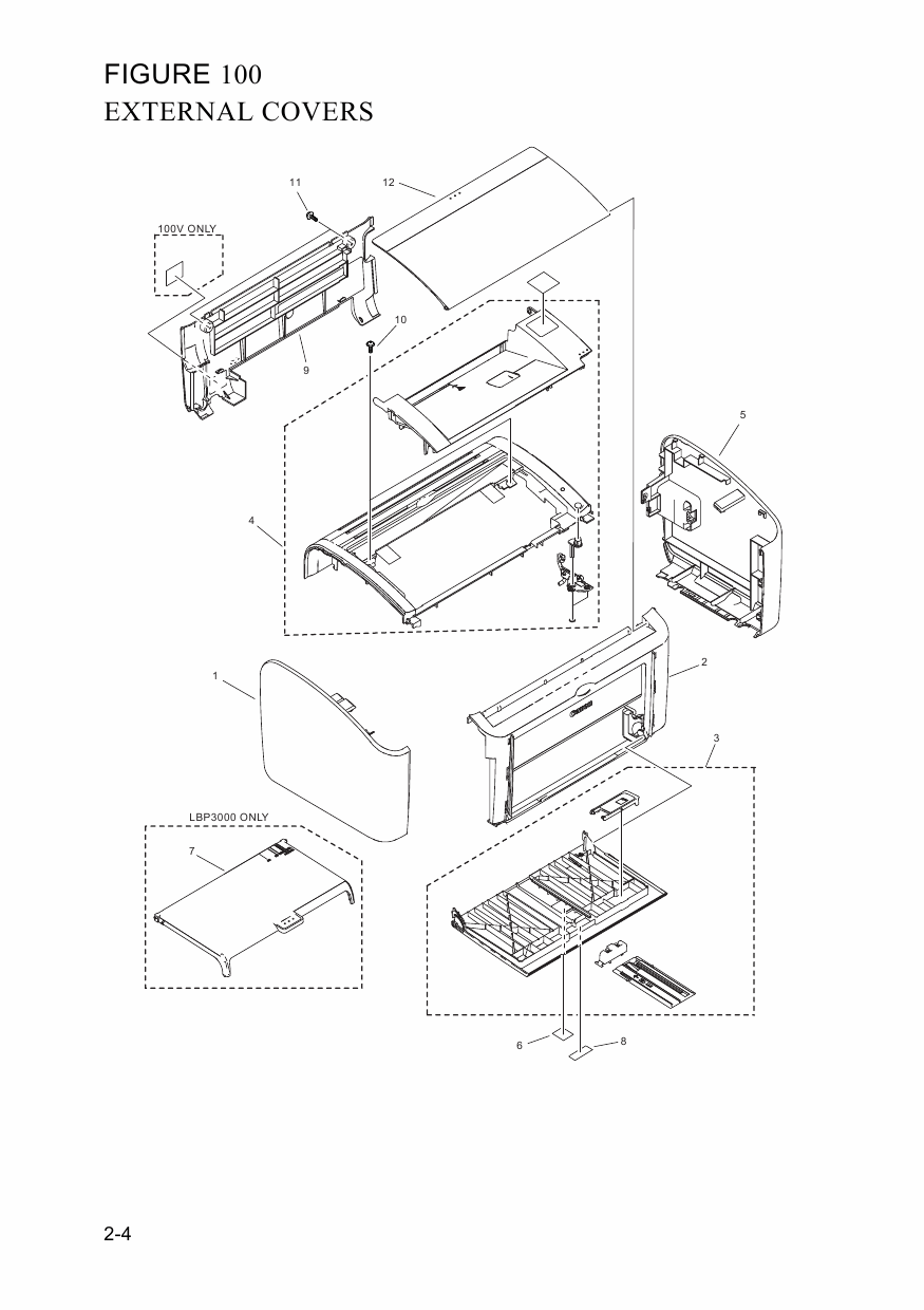 Canon imageCLASS LBP-3000 2900 Parts Catalog Manual-4